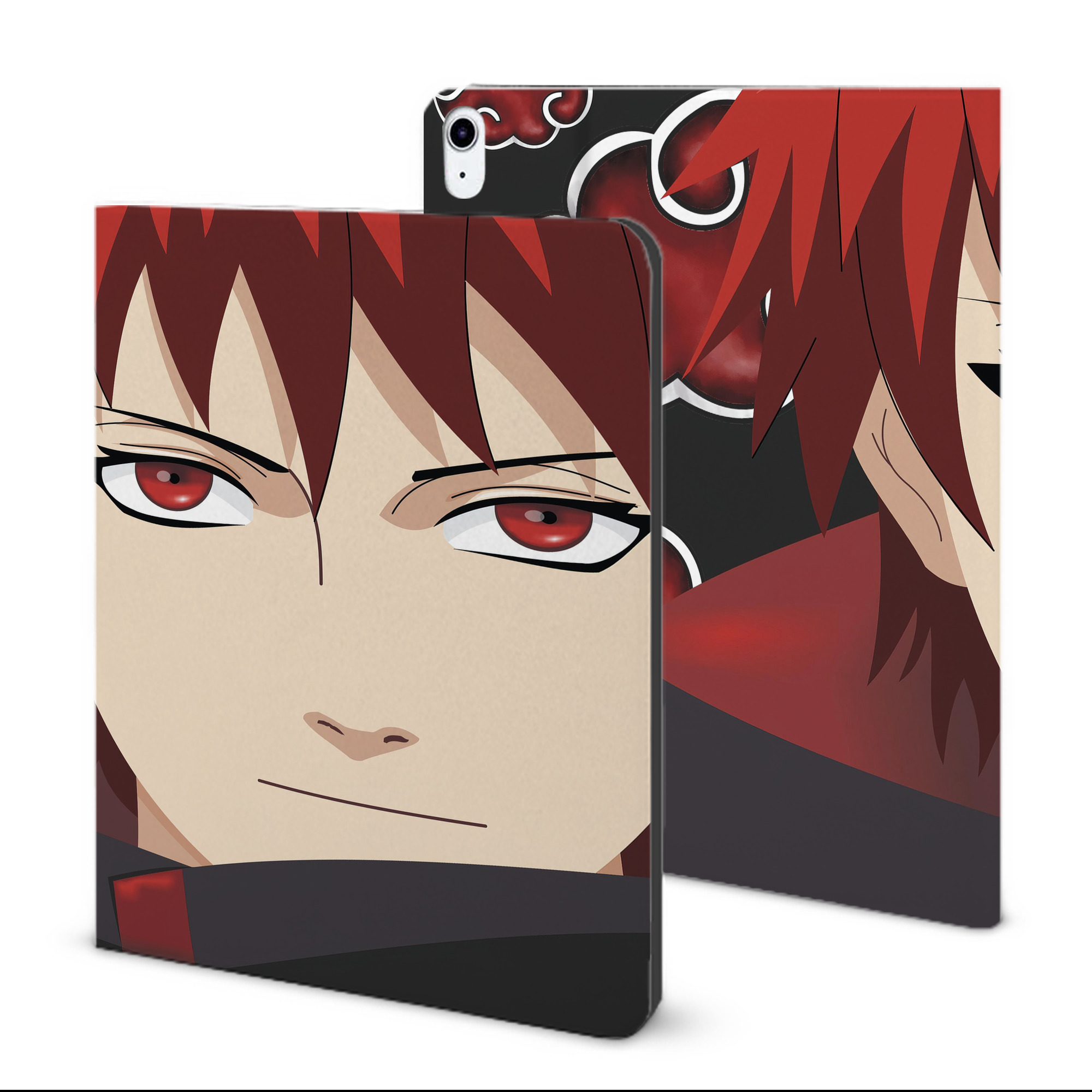 （画像用） NARUTO -ナルト- NARUTO -ナルト- 疾風伝 IPad ケース ブック型 PUレザー TPU 耐衝撃 軽量 薄型 ペン収納なし 全面保護 IPad 各モデル対応